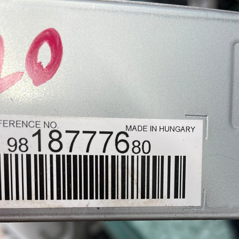 2020 Vauxhall Vivaro Radio screen, head-unit and controls