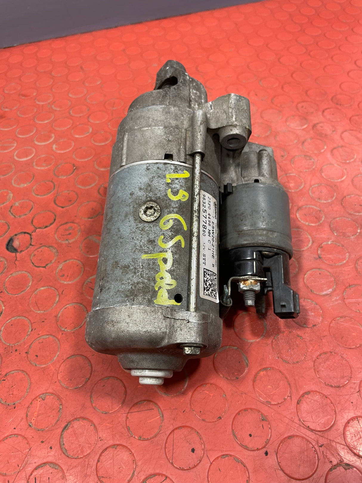 Citroen/Peugeot/Vauxhall/Toyota/Fiat STARTER MOTOR 6 Speed 1 PIN 1.5 2016-2025 P/N 9832577880 - 2