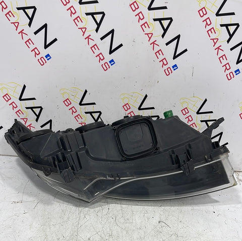 Citroen Relay/Peugeot Boxer/Fiat Ducato PASSENGER SIDE HEADLIGHT (BLACK INNER PLASTIC) 2014-onward P/N 1375103080