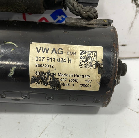 Volkswagen Transporter 2.0 STARTER MOTOR 2016 P/N 02Z911024H