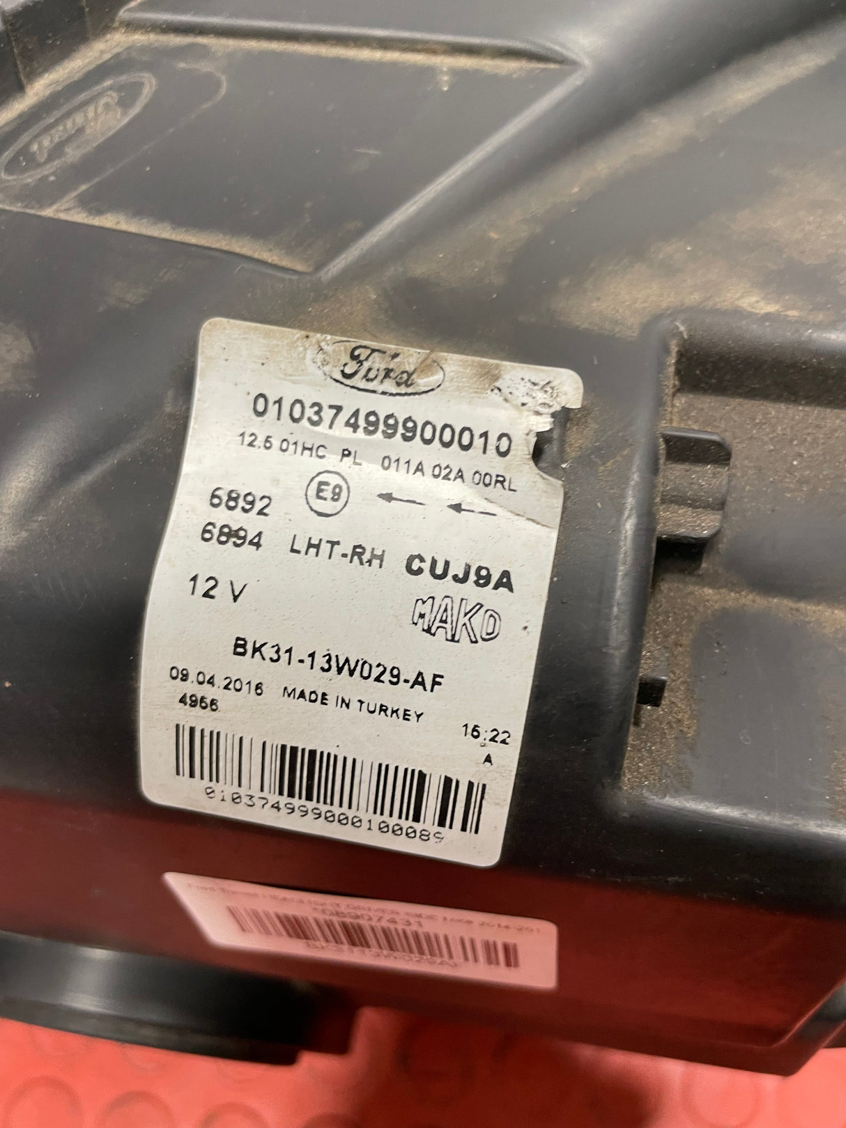 Ford Transit HEADLIGHT ASSEMBLY Driver's Side MK8 2014-2018 P/N BK3113W029AF - 4