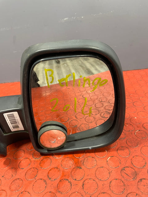 Citroen Berlingo/Peugeot Partner WING MIRROR Driver's Side O/S 2013-2018 (Black) P/N 232636104 - 14
