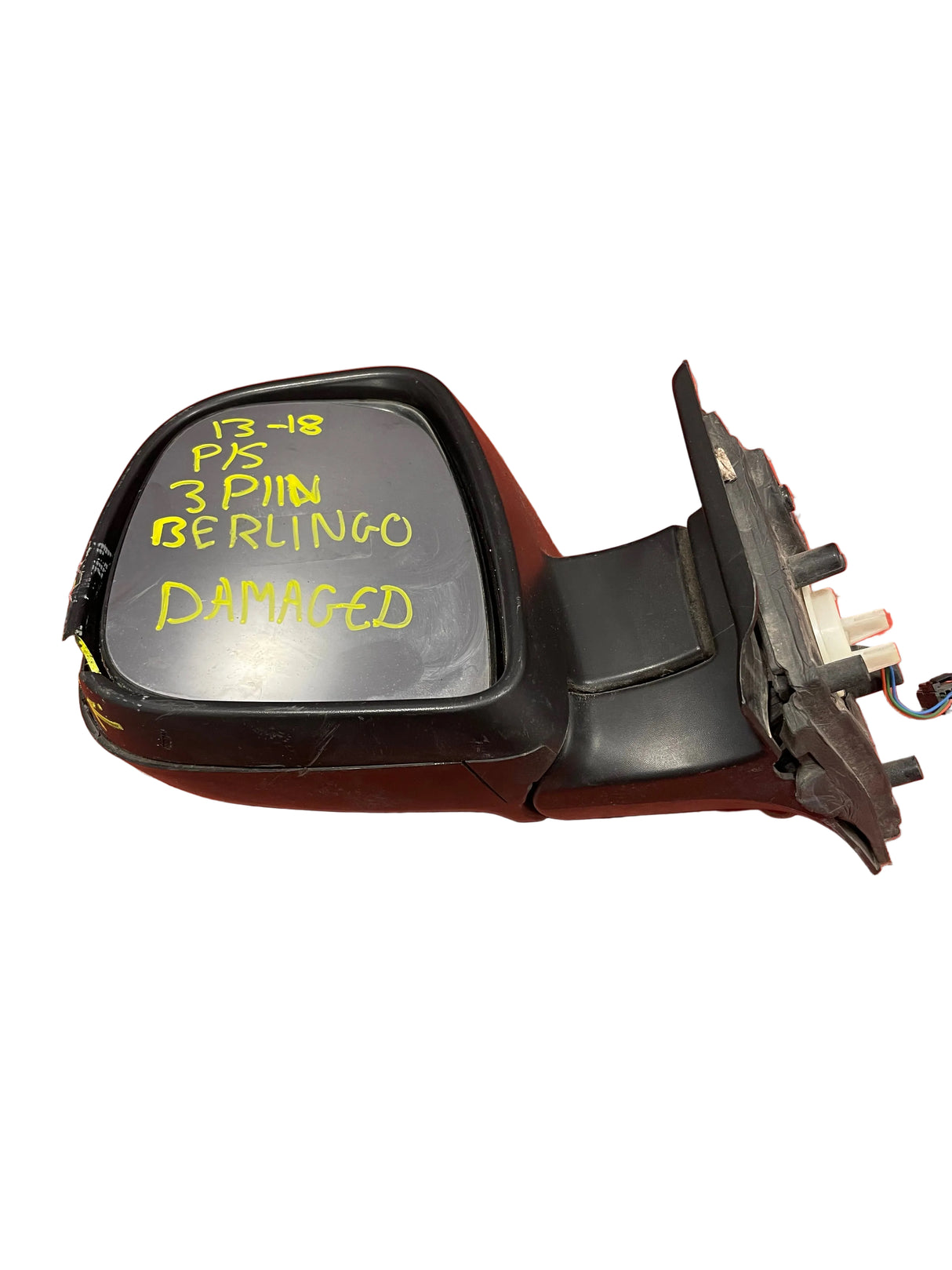 **DAMAGED** Citroen Berlingo/Peugeot Partner WING MIRROR Passengers Side 3 PIN 2013-2018 P/N 232636103 - 9
