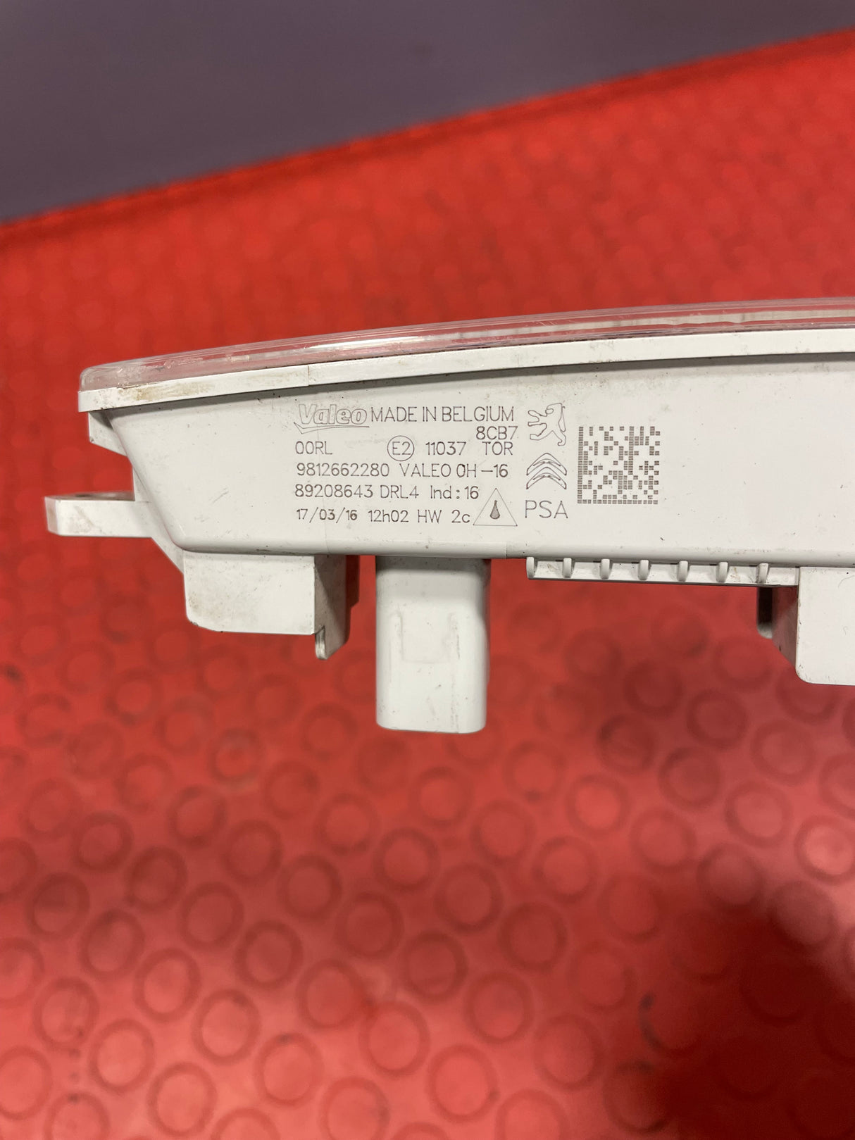 Citroen Berlingo/Peugeot Partner DAYTIME RUNNING LIGHT Fits Both Sides 2012-2018 P/N 9812662280