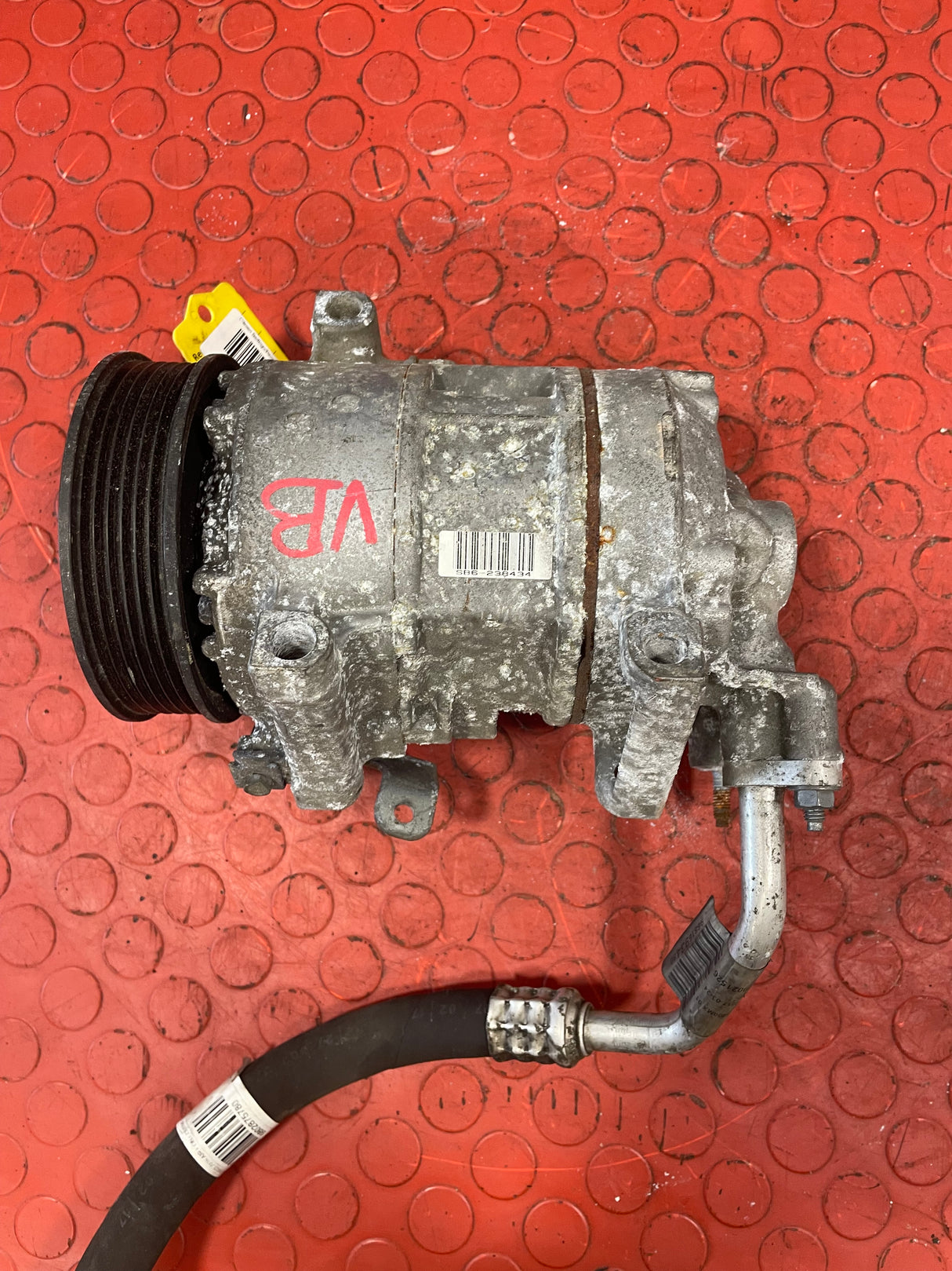 Citroen Berlingo/Peugeot Partner AIR CONDITIONING PUMP (2Pin) With Hoses 2008-2016 P/N 9802875780 - 7