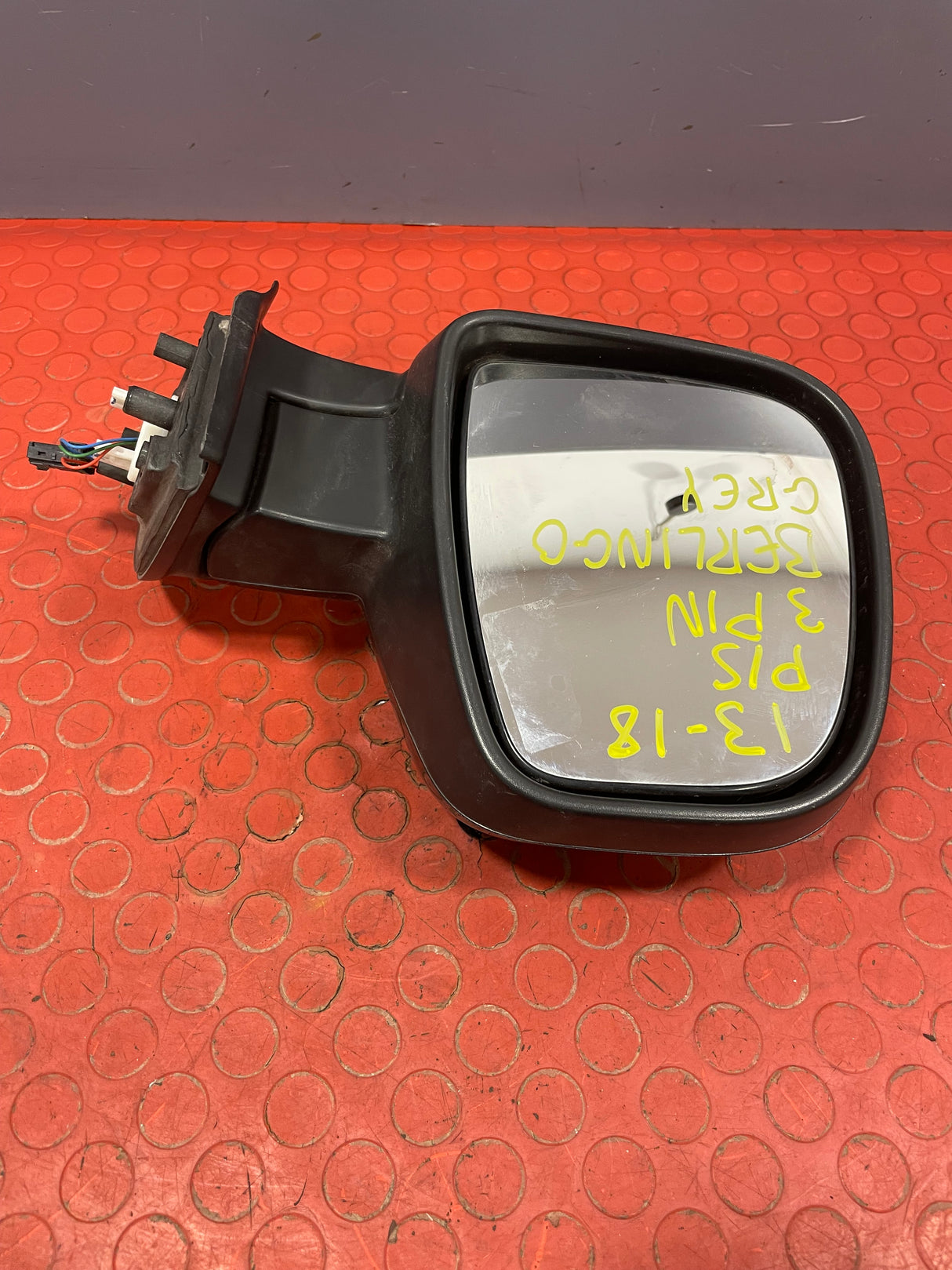 Citroen Berlingo/Peugeot Partner WING MIRROR Passengers Side Grey 3 PIN 2013-2018 P/N 232636103 - 4