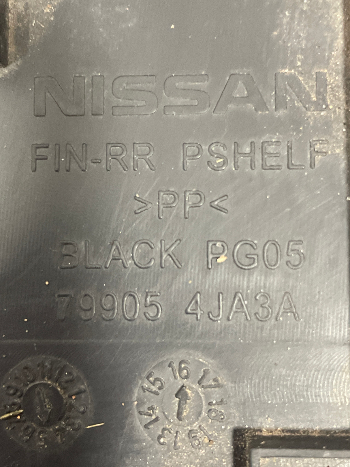 Nissan Navara REAR SHELF COVER NP300 D23   P/N 799054JA3A