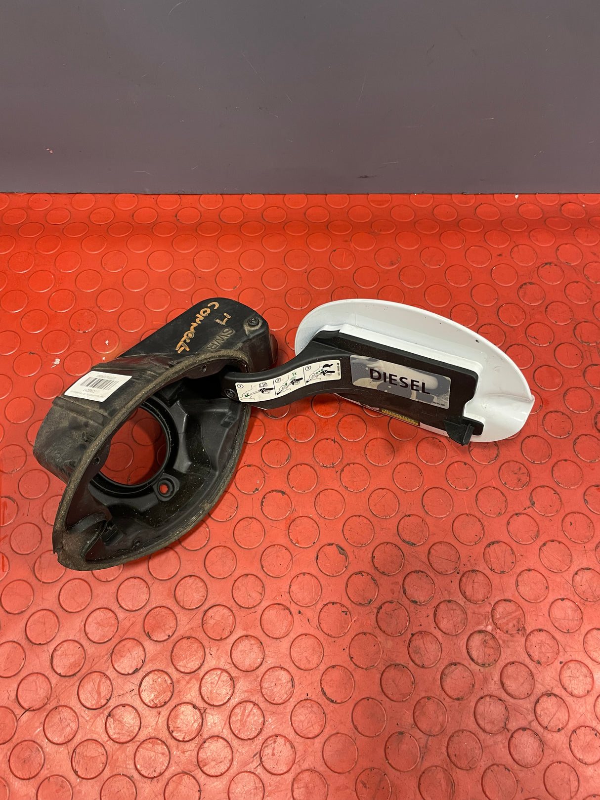 Ford Transit Connect FUEL FILLER CAP COVER & HOUSING (White) 2013-2018 P/N DT11V27936A/D