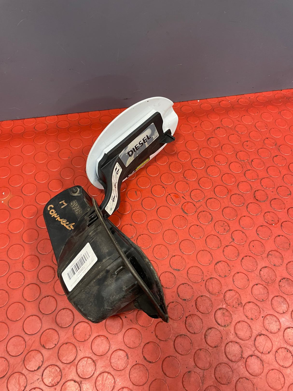 Ford Transit Connect FUEL FILLER CAP COVER & HOUSING (White) 2013-2018 P/N DT11V27936A/D