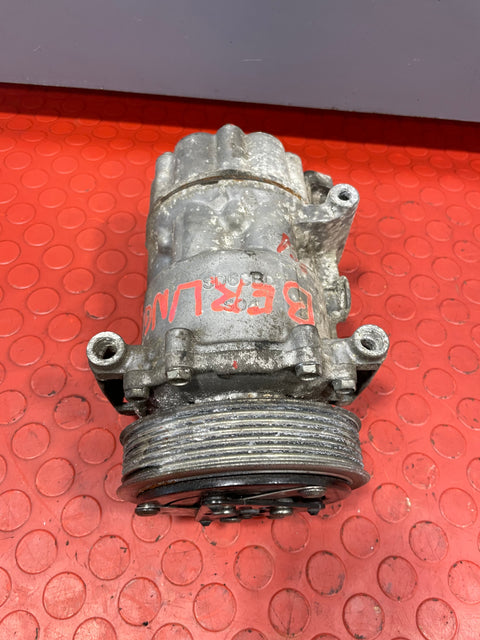 Citroen Berlingo/Peugeot Partner AIR CONDITIONING PUMP (2Pins) 2011-2018 P/N 9678656080