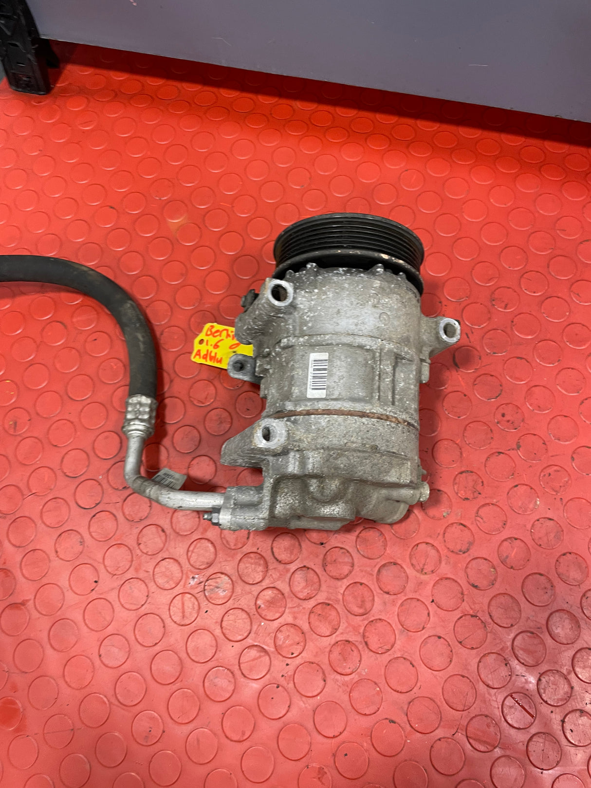 Citroen Berlingo/Peugeot Partner AIR CONDITIONING PUMP W/ HOSE (2Pins) 2008-2016 P/N 9802875780 - 1