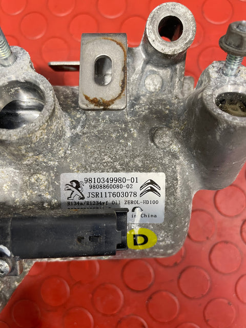 Citroen Berlingo/Peugeot Partner HDI AIR CONDITIONING PUMP 1.6 2019-2024 P/N 9810349980-01