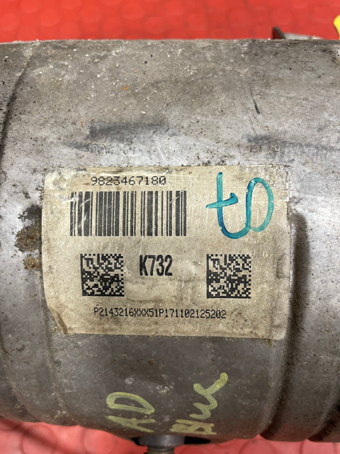 Citroen Berlingo/Peugeot Partner DIESEL PARTICULATE FILTER DPF 2016-2018 1.6L P/N 9823467180 - 8 / 1321717X
