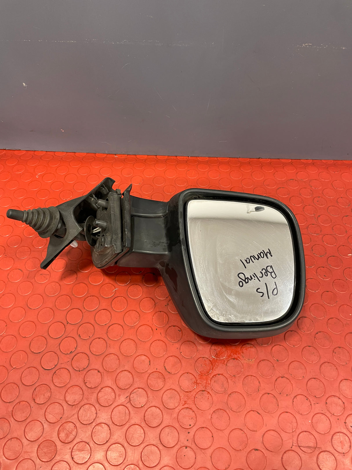 Citroen Berlingo/Peugeot Partner MANUAL WING MIRROR Passenger Side LH 2013-2018 (Black) P/N 232636103 - 11