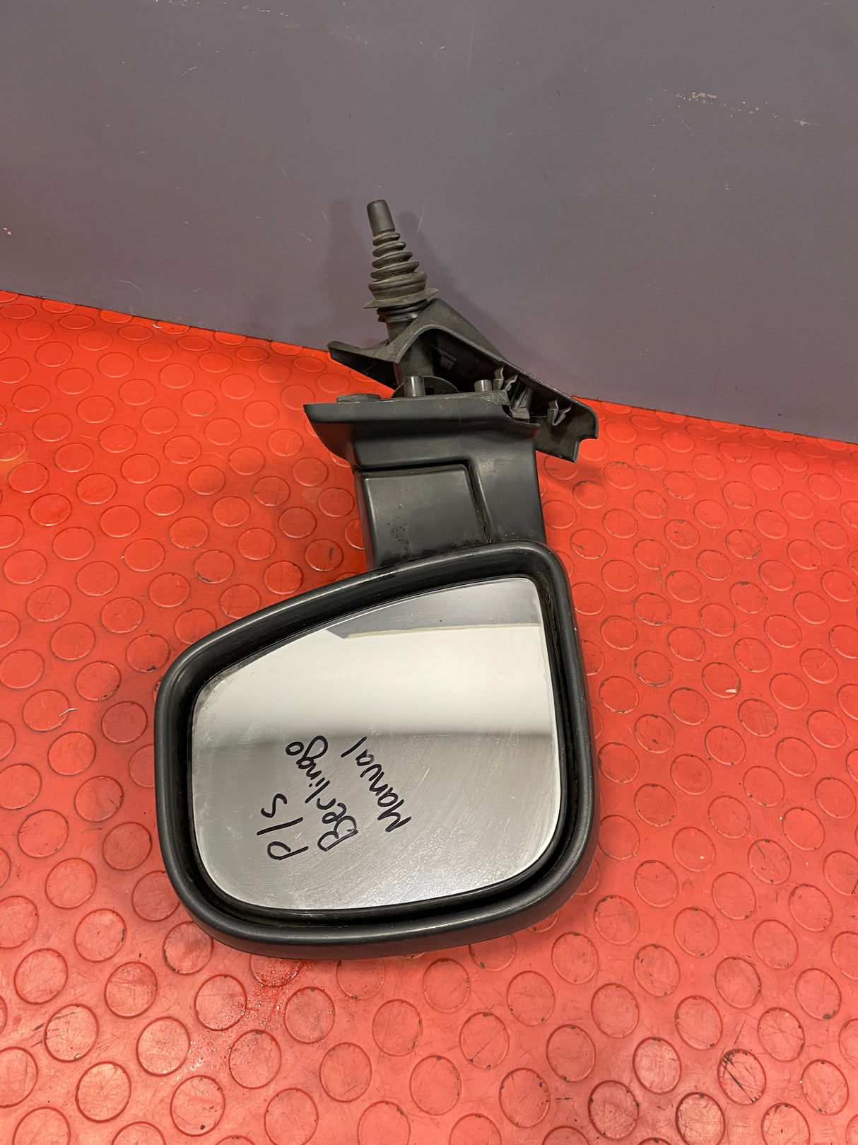 Citroen Berlingo/Peugeot Partner MANUAL WING MIRROR Passenger Side LH 2013-2018 (Black) P/N 232636103 - 11