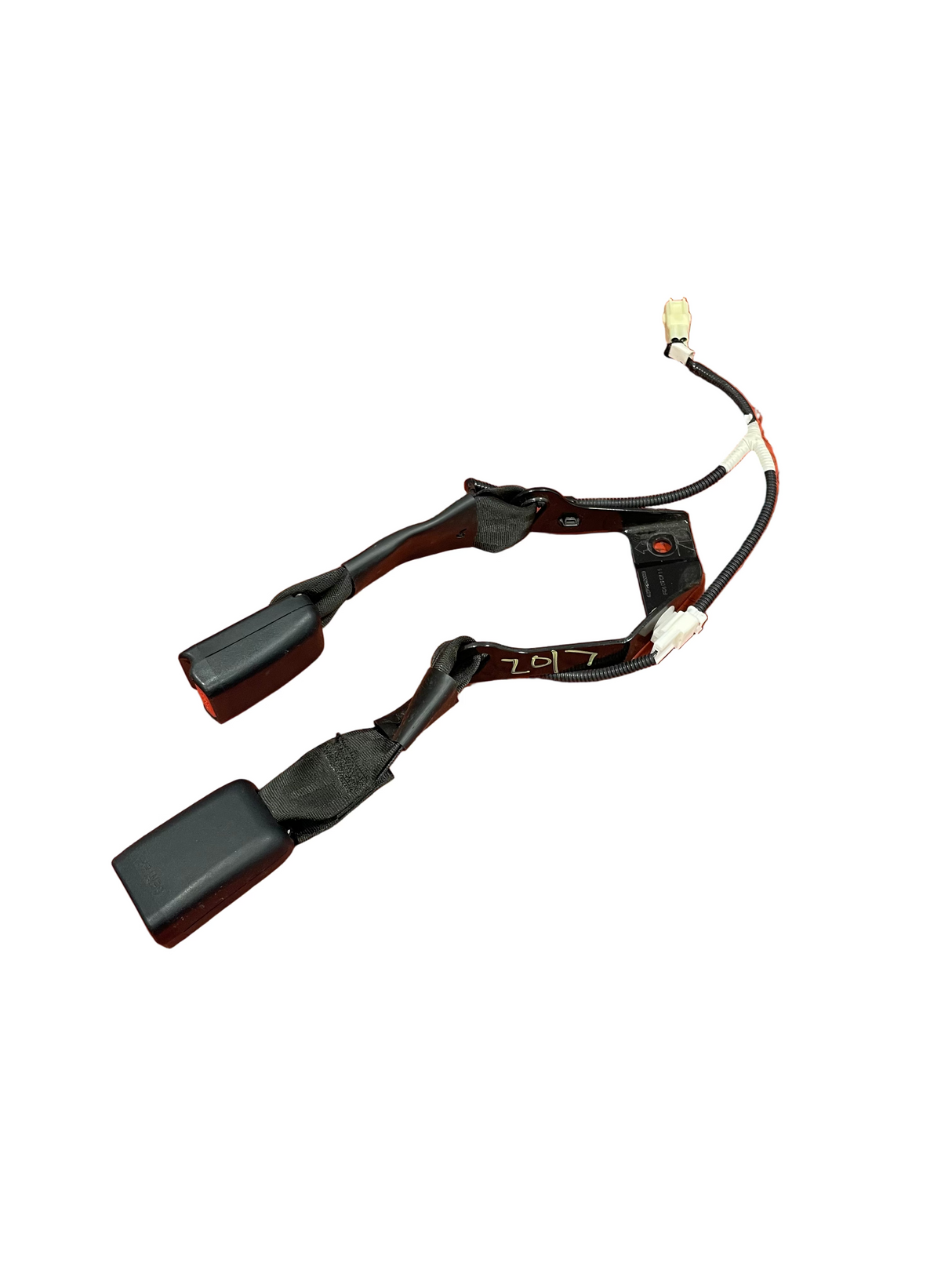 Toyota Hilux Invincible DOUBLE SEAT BELT BUCKLE CLIPS STALKS Back Seat 2016-2023 P/N 733800K400