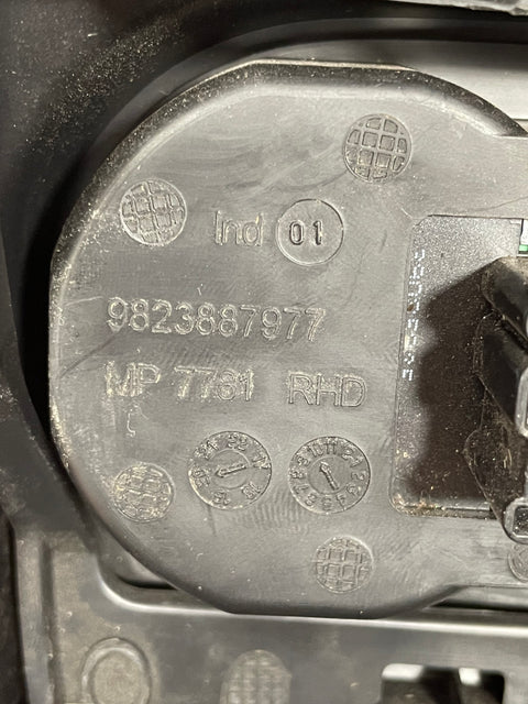 Citroen Berlingo Peugeot Partner Vauxhall Combo Toyota Proace City LIGHT SWITCH AND SURROUND  P/N 9823887977-0