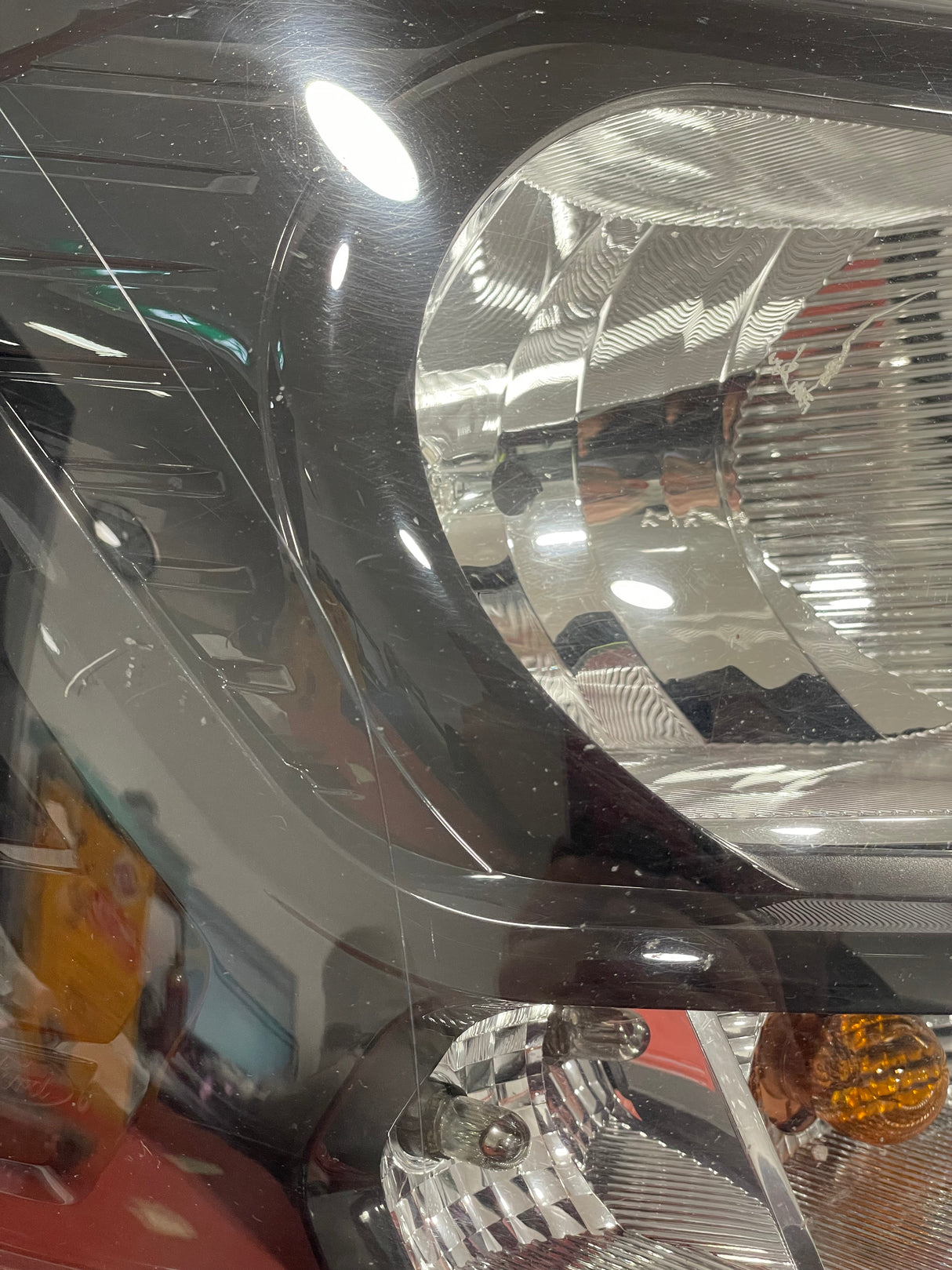 Ford Transit MK8 DRIVERS SIDE HEADLIGHT WITH BLACK INSERT 2016-2019  P/N GK3113W029AA