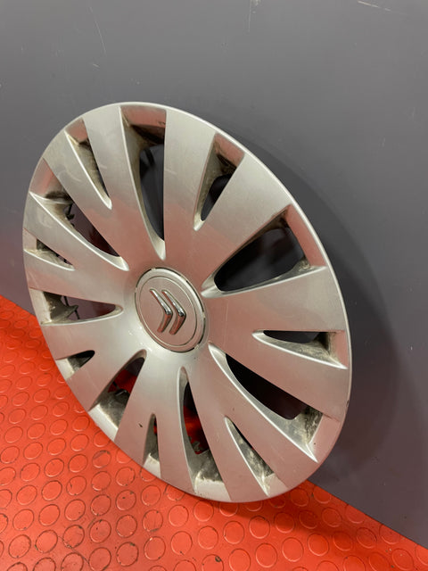 Citroen Berlingo WHEEL TRIM HUB CAP COVER Silver 15'' 2008-2016 P/N 9813655477