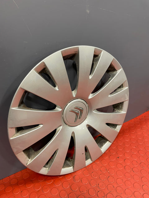 Citroen Berlingo WHEEL TRIM HUB CAP COVER Silver 15'' 2008-2016 P/N 9813655477