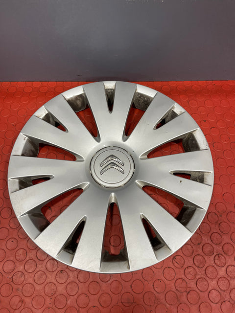 Citroen Berlingo WHEEL TRIM HUB CAP COVER Silver 15'' 2008-2016 P/N 9813655477