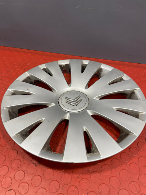 Citroen Berlingo WHEEL TRIM HUB CAP COVER Silver 15'' 2008-2016 P/N 9813655477