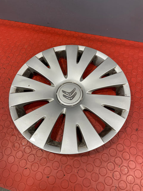 Citroen Berlingo WHEEL TRIM HUB CAP COVER Silver 15'' 2008-2016 P/N 9813655477