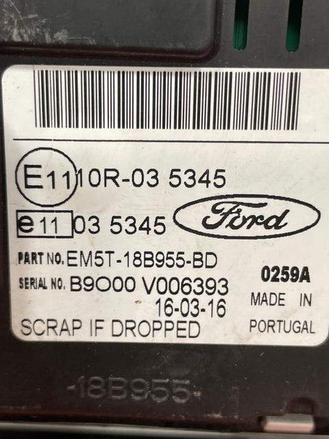 Ford Transit INFORMATION DISPLAY SCREEN 2013-2018 P/N EM5T18B955BD