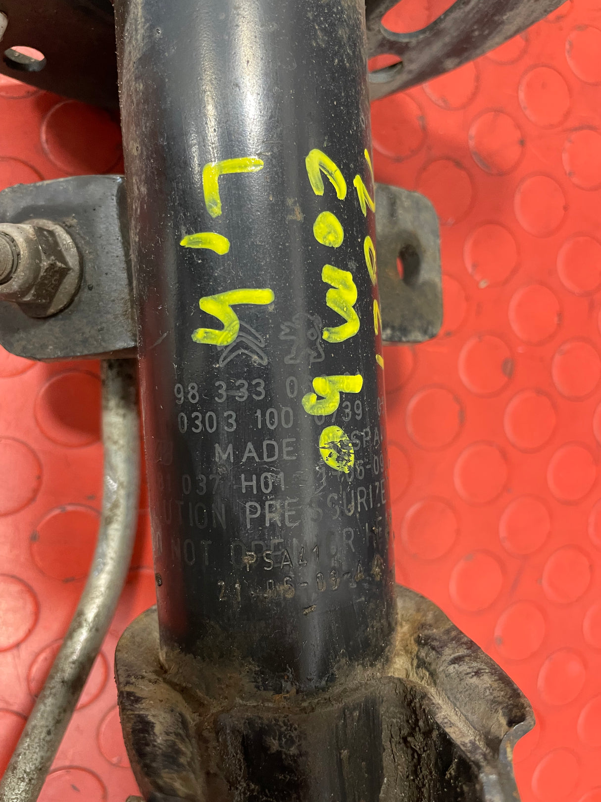 Citroen Berlingo/Peugeot Partner/Vauxhall Combo/Toyota Proace City COMPLETE FRONT STRUT/SHOCK ABSORBER (FITS BOTH SIDES) 2019-2024 P/N 9833306080 - 1