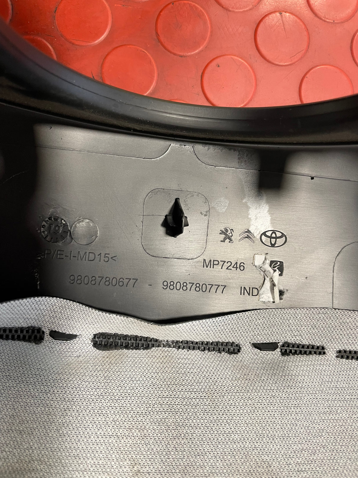 Peugeot Expert Citroen Dispatch Toyota Proace DASHBOARD TRIM CLIMATE CONTROLS WITH STEERING COLUMN TOP 2018-2024  P/N 9809503677