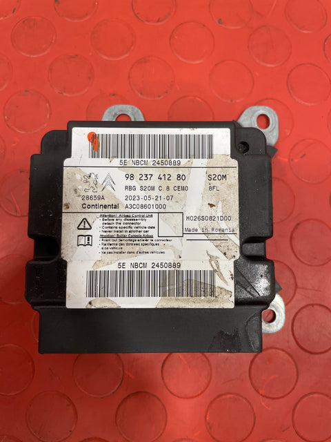 Citroen Berlingo/Peugeot Partner AIRBAG CONTROL MODULE ECU 2018-2023 1.6   P/N 9823741280