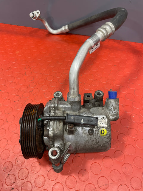 Citroen Berlingo/Peugeot Partner AIR CONDITIONING PUMP W/ HOSE HDI 1.6 2019-2024 P/N 9810349980 - 2