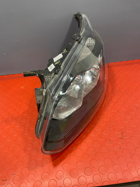 Ford Transit Custom HEADLIGHT LH PASSENGER SIDE BLACK INTERIOR (DAMAGED MOUNTING POINT) 2013-2018 P/N BK2113W030AJ