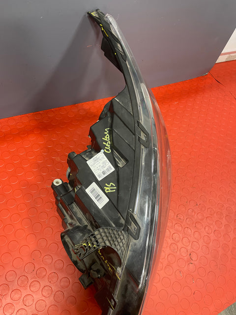 Ford Transit Custom HEADLIGHT LH PASSENGER SIDE BLACK INTERIOR (DAMAGED MOUNTING POINT) 2013-2018 P/N BK2113W030AJ