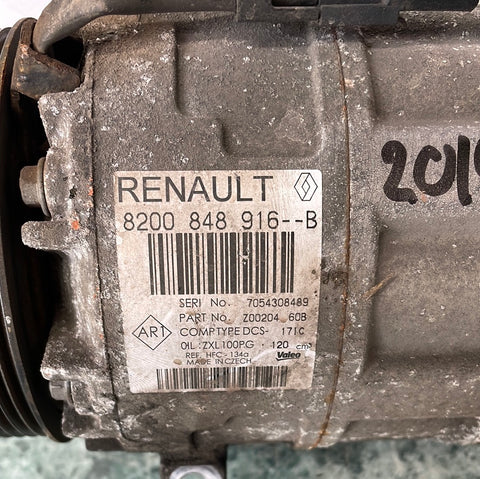 Renault Trafic AIR CONDITIONING PUMP 2019 P/N 8200848916