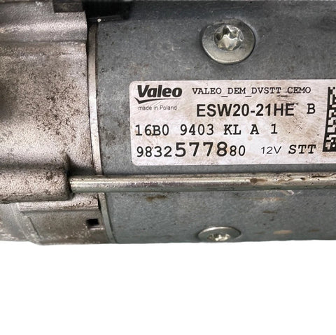 2020 Vauxhall Vivaro starter motor